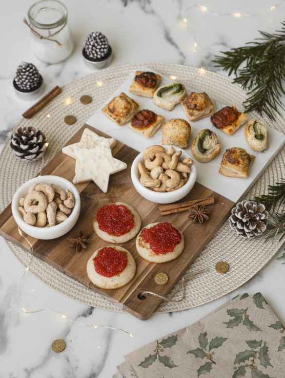 Planche apéritif Noel cajou parmesan truffe