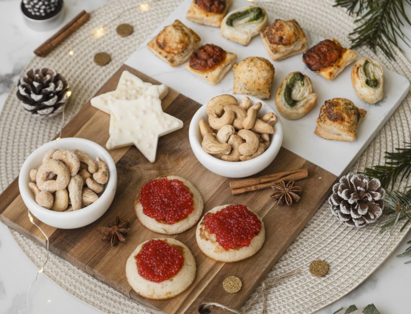 Planche apéritif Noel cajou parmesan truffe